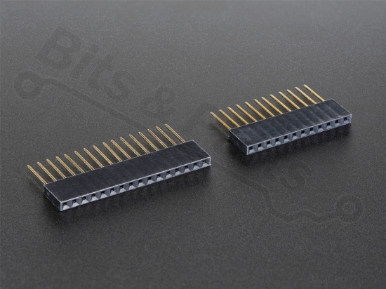 Headerpins stackable 11mm 12 + 16 pins (Feather) - Adafruit 2830